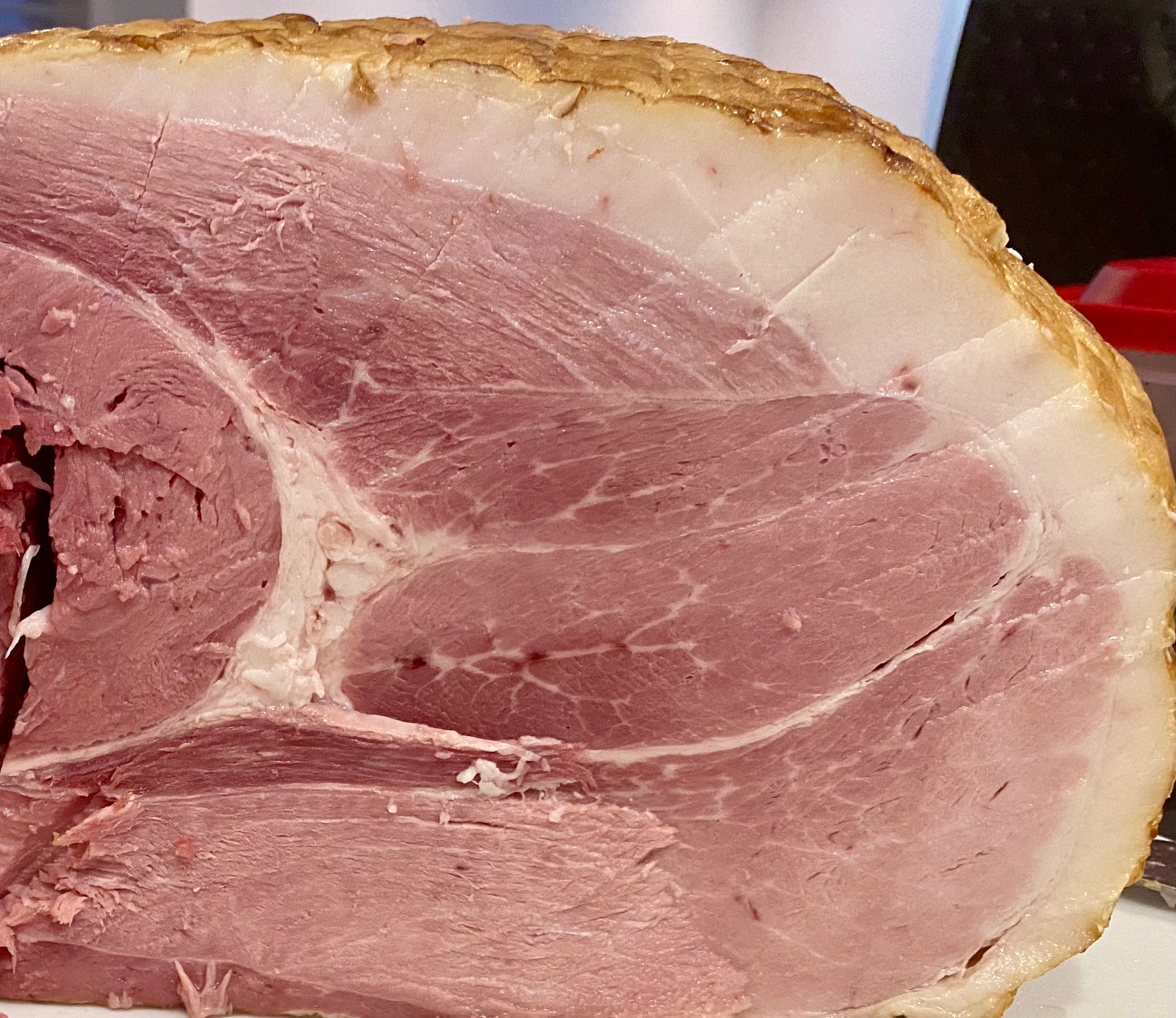 Berkshire ham cross-section (bone-in)